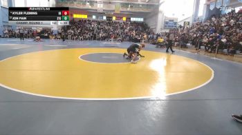 126 lbs Champ. Round 1 - Kyler Fleming, Wilmington Friends H S vs Jon Fain, St Georges Tech HS