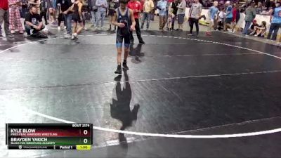 92 lbs Cons. Round 2 - Brayden Yakich, Black Fox Wrestling Academy vs Kyle Blow, Pikes Peak Warriors Wrestling