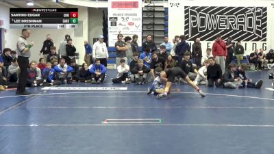 107 lbs 5th Place - Santino Edgar, Christian Brothers Acad.-NJ vs Lee Dreshman, Canon-McMillan