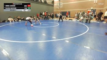 81 lbs Round 3 - Anna Lozano, St. Maries Wrestling Club vs Olivia Watson, Sandpoint Legacy Wrestling Club
