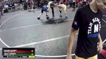 112 lbs Round 2 (6 Team) - Newt Randol, Indiana Gold vs Oliver Glendy, Nebraska Maize