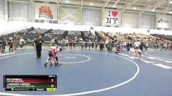 67 lbs Quarterfinal - Avi Kimball, Colonie Wrestling vs Lorenzo LaRosa, Valley Central You Wrestling Program