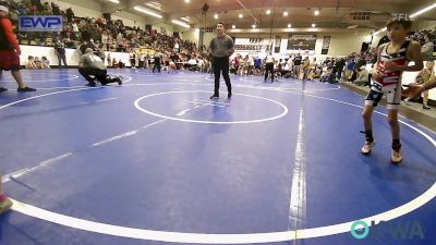 55 lbs Round Of 16 - Clay Hubler, Warner Eagles Youth Wrestling vs Jayden Brant, Caney Valley Wrestling