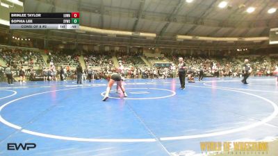 120 lbs Consi Of 8 #2 - Brinlee Taylor, Lady Outlaw Wrestling Academy vs Sophia Lee, Seymour Youth Wrestling Club