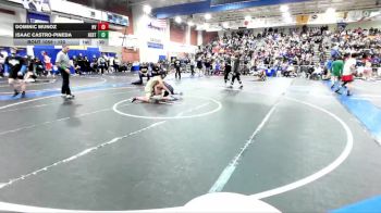 120 lbs Cons. Round 5 - Dominic Munoz, Northview vs Isaac Castro-Pineda, Heritage