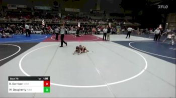 61 lbs Semifinal - Baylor Garrison, Montrose Elite Wrestling vs Wyatt Daugherty, Pueblo County WC