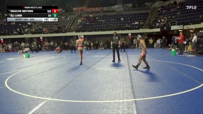120 lbs Round 5 - Eli Lunn, BigWater vs Deacon Meyers, West Salem Bangor