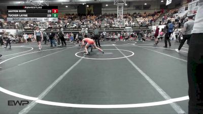 132 lbs Consi Of 8 #2 - Jaxton Roth, Sallisaw Takedown Club vs Tucker Layne, Lions Wrestling Academy