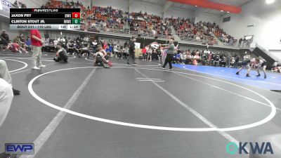 110 lbs Quarterfinal - Jaxon Fry, Eufaula Ironheads Wrestling Club vs Clinton Stout Jr., Keystone Kids Wrestling Club