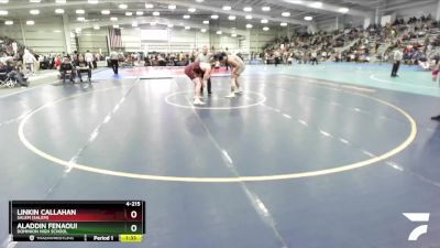 4-215 lbs Quarterfinal - Linkin Callahan, Salem (Salem) vs Aladdin Fenaoui, Dominion High School