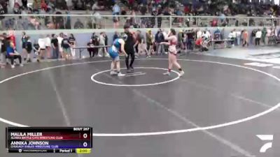 144 lbs Final - Malila Miller, Alaska Battle Cats Wrestling Club vs Annika Johnson, Chugach Eagles Wrestling Club