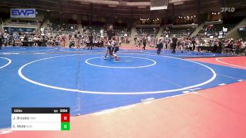 55 lbs Consi Of 8 #2 - Jett Brooks, Raw vs Elijah Mote, Bartlesville Wrestling Club