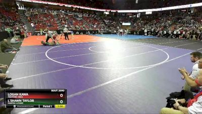 D2-160 lbs Quarterfinal - L`Shawn Taylor, Martin Luther vs Logan Kawa, Medford Area