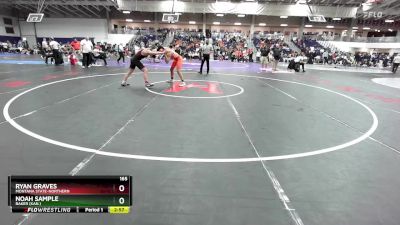 165 lbs Cons. Round 3 - Ryan Graves, Montana State-Northern vs Noah Sample, Baker (Kan.)