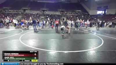 84 lbs Semifinal - Esaias Heredia, San Luis Valley Wrestling Club vs Gage Hall, Teller Takedown Wrestling Club