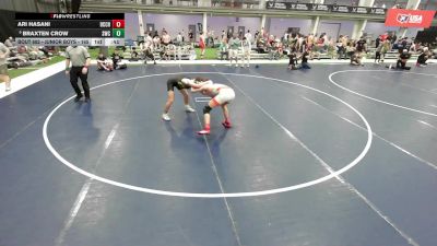 Junior Boys - 165 lbs Cons. Round 3 - Braxten Crow, Sheridan Wrestling Club vs Ari Hasani, Birmingham Community Charter High School Wrestling