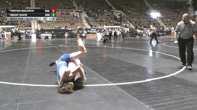 1A-4A 157 3rd Place Match - Grant Davis, Dora vs Tristan Malvitch, W. S. Neal