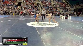 133 lbs Cons. Semi - Braeden Halverson, Bismarck vs Jackson Alexander, Sheyenne