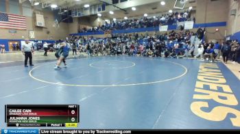 140lbs Cons. Round 3 - Cailee Cain, Spanaway Lake (Girls) vs Julianna Jones, Mountain View (Girls)