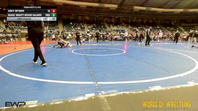 76 lbs 3rd Place - Joey Myers, Young Guns vs Isaias `Mighty Mouse Galindo, Prodigy Elite Wrestling