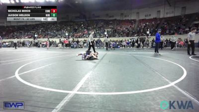 60 lbs Consi Of 8 #1 - Nicholas Mihos, Coweta Tiger Wrestling vs Jaxson Weldon, Noble Takedown Club