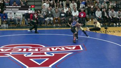 133 lbs Final - Maximilian Leete, American vs Ethan Berginc, Army West Point