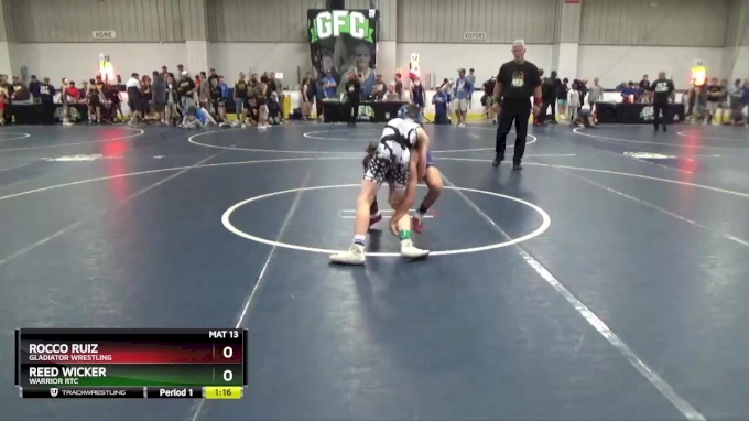 85 lbs Champ. Round 1 - Rocco Ruiz, Gladiator Wrestling vs Reed Wicker ...