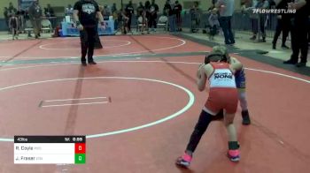 43 lbs Prelims - Rowan Coyle, Piedmont vs Jack Fraser, Second To None