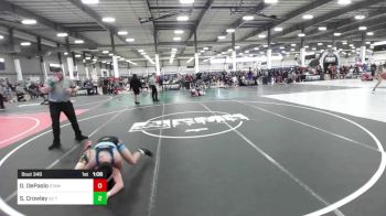 109 lbs Semifinal - Dionicio DePaolo, Stampede WC vs Solomon Crowley, AZ Tilters