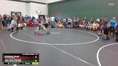 80 lbs Quarterfinal - Greyson Stengel, Silver Fox Wrestling Club vs McKenna Penix, Cane Bay Cobras