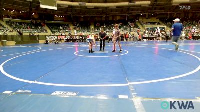 76 lbs Consi Of 8 #1 - Hunter Coney, Choctaw Ironman Youth Wrestling vs Chance Besse, Division Bell Wrestling