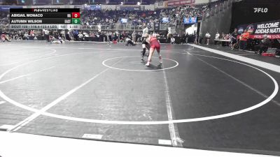 116.4-123.4 lbs Round Of 16 - Abigail Monaco, Na vs Autumn Wilson, East Kansas Ragles