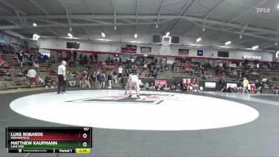 157 lbs Cons. Round 3 - Luke Robards, Indianapolis vs Matthew Kaufmann, Lake Erie