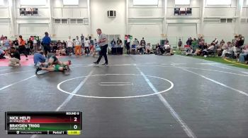 132 lbs Round 8 (10 Team) - Brayden Trigg, Barnesville vs Nick Melfi, 84 Athletes