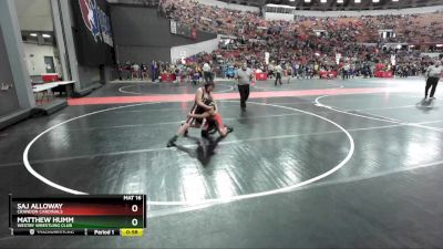 120 lbs Cons. Round 4 - Saj Alloway, Crandon Cardinals vs Matthew Humm, Westby Wrestling Club