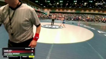 126 lbs Prelim - Zane Hill, Grants Pass vs Matthew Siegrist, Damonte Ranch