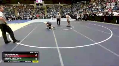 5A-165 lbs Champ. Round 1 - Dylan Elmore, OP-St. Thomas Aquinas vs Kaiden McElwain, Wichita-Bishop Carroll