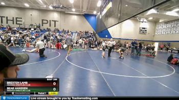 85 lbs Quarterfinal - Brexten Lamb, Cougars Wrestling Club vs Bear Hanssen, Wasatch Wrestling Club