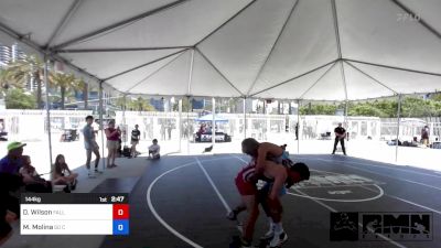 144 kg Quarterfinal - Daniel Wilson, Fallbrook WC vs Matthew Molina, So Cal