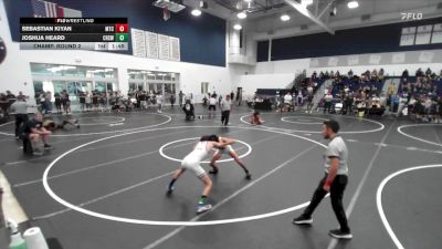 113 lbs Champ. Round 2 - Sebastian Kiyan, Mantanona Training Center vs Joshua Heard, Chaparral High School Wrestlin
