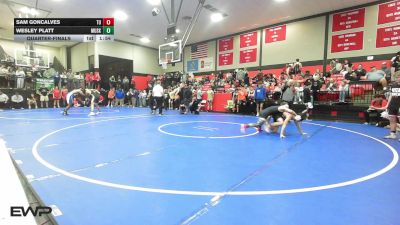 113 lbs Quarterfinal - Sam Goncalves, Tulsa Union vs Wesley Platt, Muskogee