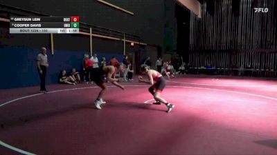 150 lbs 19th Place Match - Cooper Davis, Union, LaPorte City vs Greysun Lein, Roland-Story