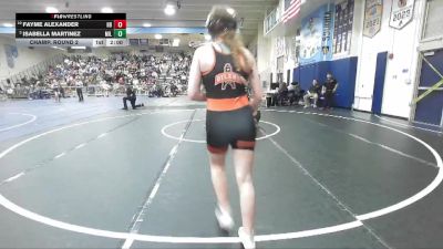 135 lbs Champ. Round 2 - Isabella Martinez, Millikan vs Fayme Alexander, Huntington Beach