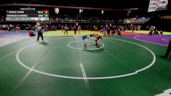 5A 106 lbs Champ. Round 1 - Julian Lopez, El Paso Ysleta vs Charles Alvarez, Midlothian