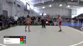 74 lbs Rr Rnd 2 - Joshua Wilson, The Club vs Dj Hetrick, Team Hammer WA