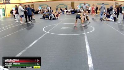 84 lbs 5th Place Match - Naseer Rantisi, Gladiators vs Luke Barikian, All I See Is Gold