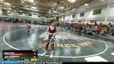 95 lbs Round 1 - Isaac Folk, Dakota Boyz Wrestling Club vs Jack Sarringar, Sibley-ocheydan