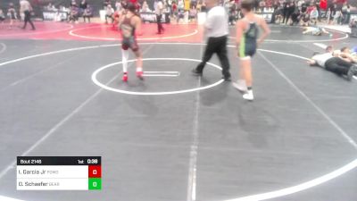 109 lbs Consi Of 4 - Isaac Garcia Jr, Pomona Elite vs Owen Schaefer, Bear Cave WC