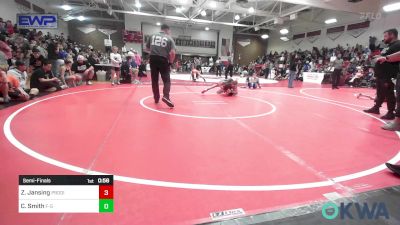 80 lbs Semifinal - Zeke Jansing, Prodigy Wrestling vs Carson Smith, F-5 Grappling