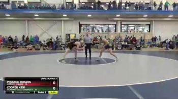 165 lbs Cons. Round 3 - Cooper Kidd, Delaware Valley University vs Preston Rogers, Lycoming College